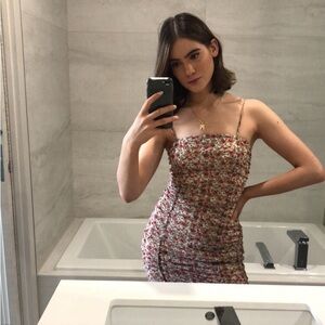 Urban outfitters- floral mesh dress